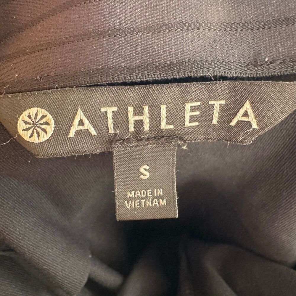 Athleta Black Flare Pant – Size Small | Supplex Nylon | Side Zip | Front Seam Pa - Picture 6 of 7